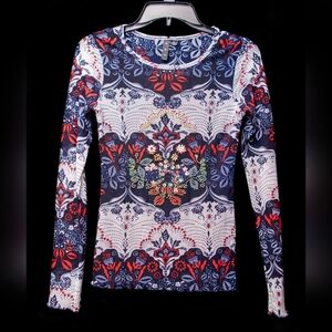 Y2K AZI Jeans Embellished Top L